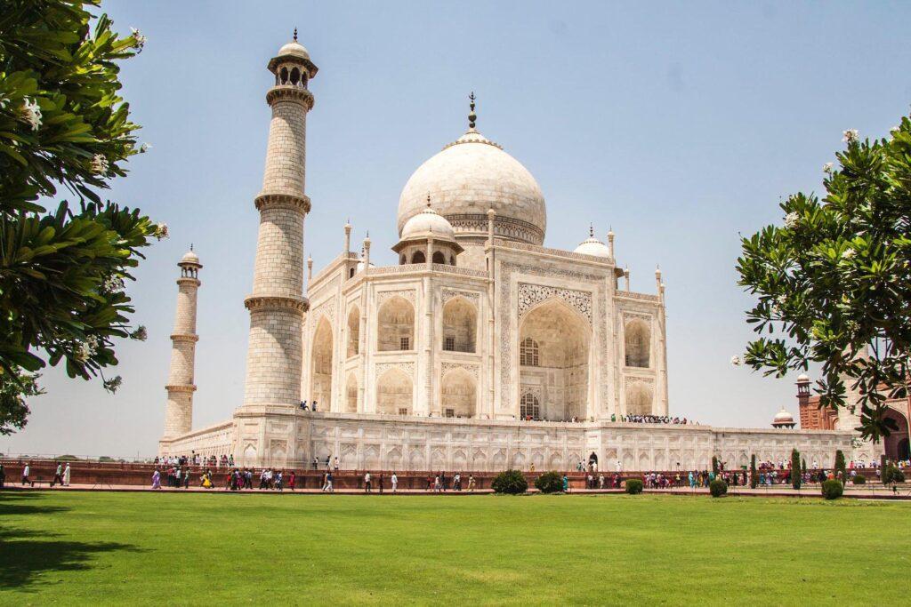 This is the glowing view of Taj Mahal during day time. The white marble of taj mahal glows like sun. The Red Fort is a central attraction for tourists who book One Day Delhi to Agra City Trip package by car.