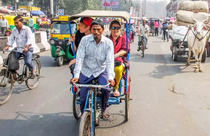 Old Delhi Heritage Walk with Rickshaw Ride