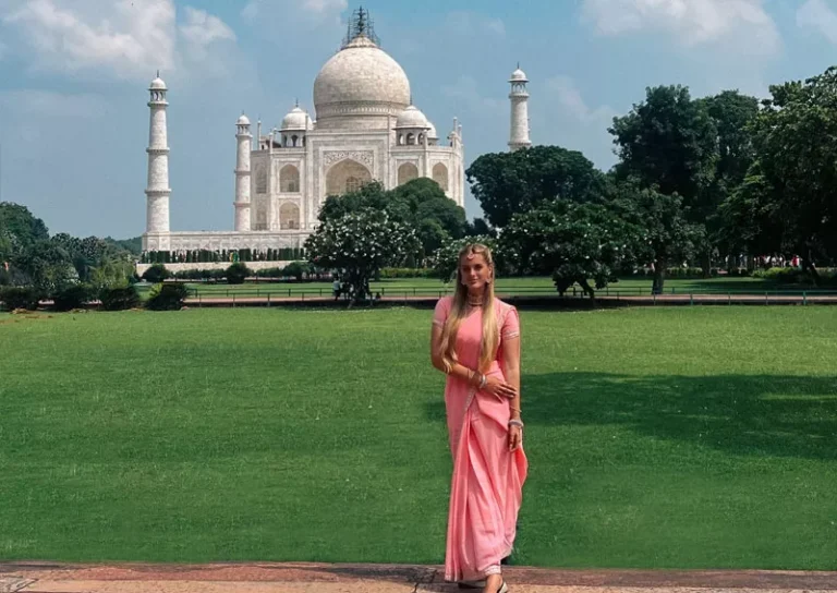 Taj Mahal in Agra during a UNESCO Golden Triangle heritage journey